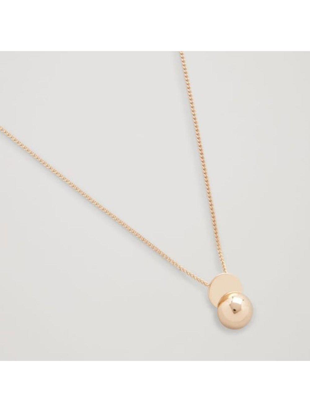 COS Semi Circle Pendant Necklace